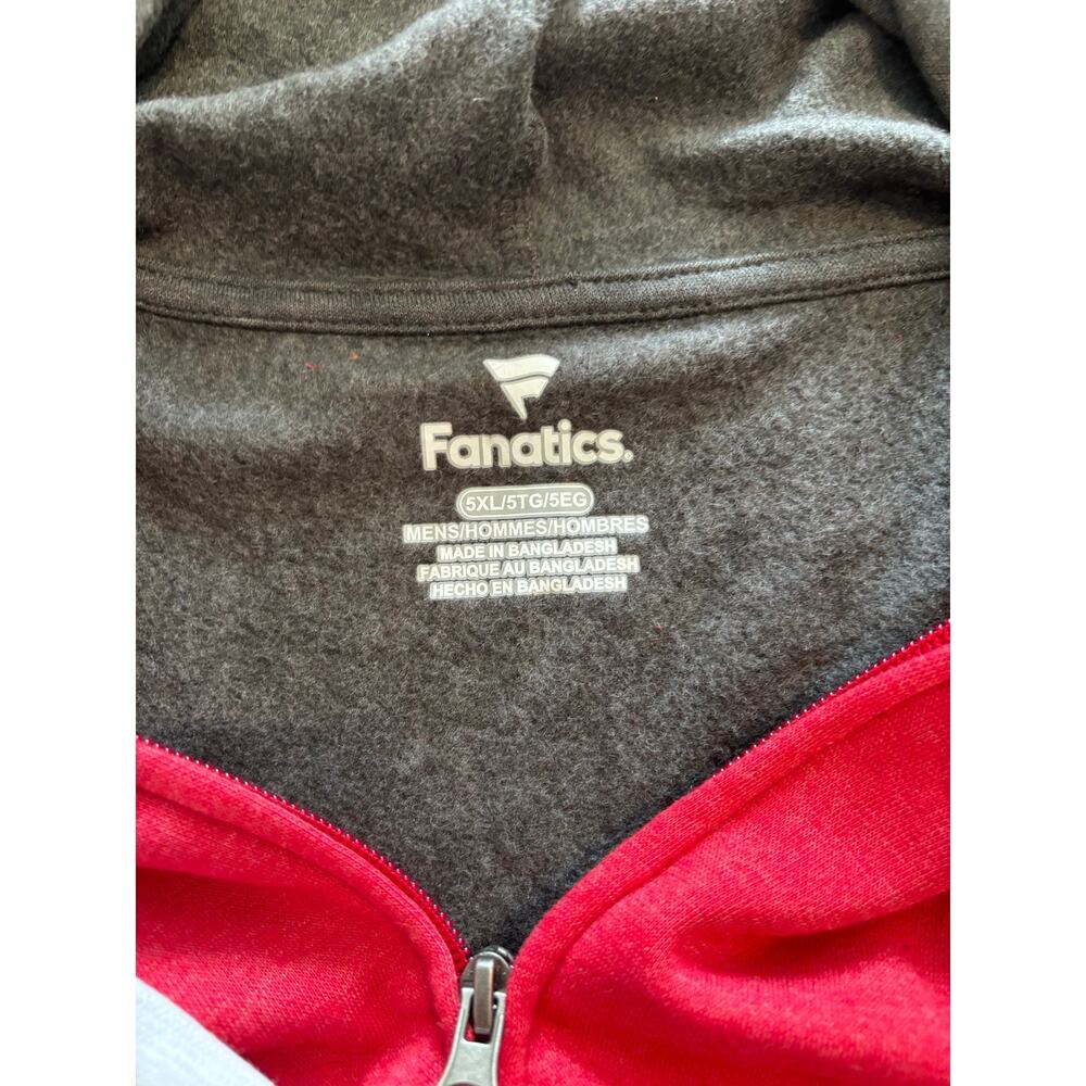 FANATICS NFL ATLANTA FALCON'S MENS ZIP-UP HOODIE NWT SIZE 5XL BIG & TALL - Picture 7 of 7